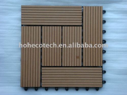 Providing wood-plastic composite flooring diy deck tile