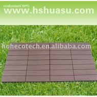 環境に優しい木製のプラスチック合成のdecking DIYのタイル