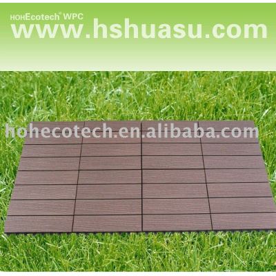eco-friendly wood plastic composite decking DIY tile