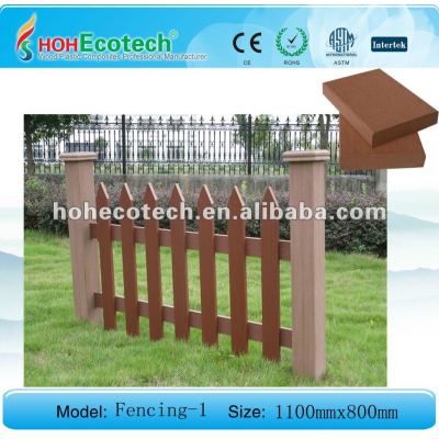 Decorative WPC fence wood/recycled plastic fencing