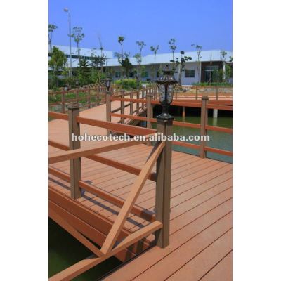 HOHEcotech Brand WPC decking floor Composite floor a covered corridor