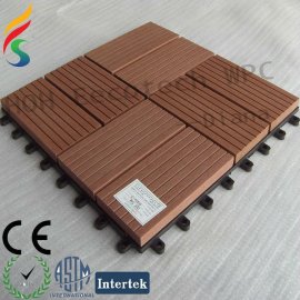 Anti-UV DIY Wood Plastic Decking Tile