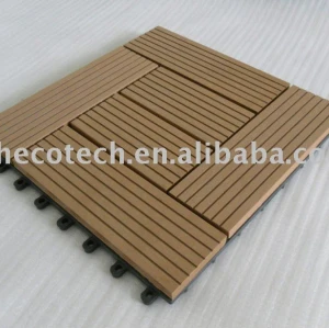 Sweden-wood plastic composite decking/floor tile-easy installation