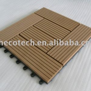 スウェーデン- 木材プラスチック複合材デッキ/床タイル- 容易なインストール