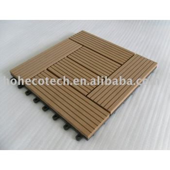 Sweden-wood plastic composite decking/floor tile-easy installation