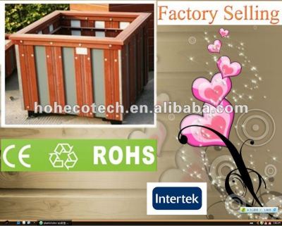 Promotion! Recycled water-proof decorative wpc garden flower box (CE RoHS)