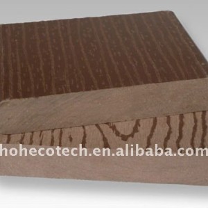 panneau de plancher en plastique en bois réutilisé