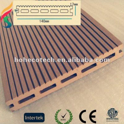 WPC decking floor eco-friendly wood pastic composite decking floor
