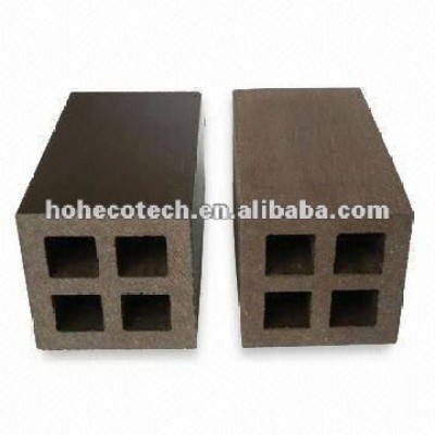 Recycled high quality outdoor decorative wood plastic composite wpc fencing post
