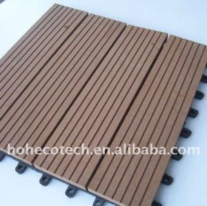 Le decking antidérapant et résistant à l'usure de la bienvenue DIY embarque le decking composé en plastique en bois /flooring de WPC