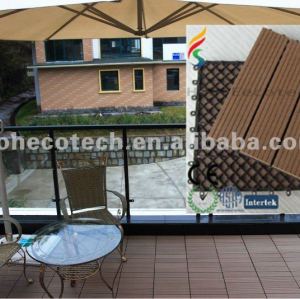 eco-friendly wood plastic composite decking tile/diy tile/ floor tile