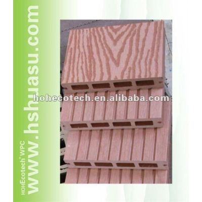 Popular embossing wood grain WPC decking