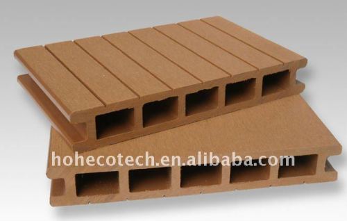 outdoor decking (made from wood and plastic)