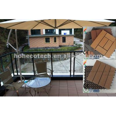 Outdoor Plastic Vinyl Decking Boards/eco-friendly wood plastic composite decking/floor tile