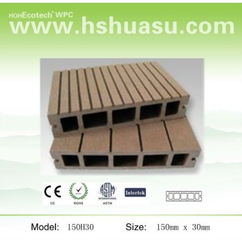 panneau de plancher composé en plastique en bois de decking