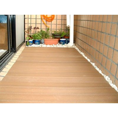Corridor wood plastic composite outdoor flooring