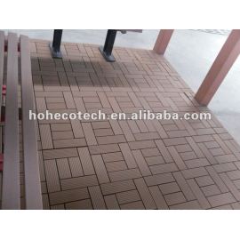 Household/ outdoor wpc deck with CE, ROHS, SGS 300x300mm 400x400mm WPC wood plastic composite decking/flooring decking tiles