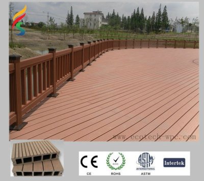 extruded decking boards Ecological WPC composite decking for pool or garden