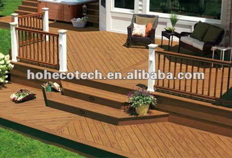 WPC outdoor decking/composite wpc terrace deck (water resistance)