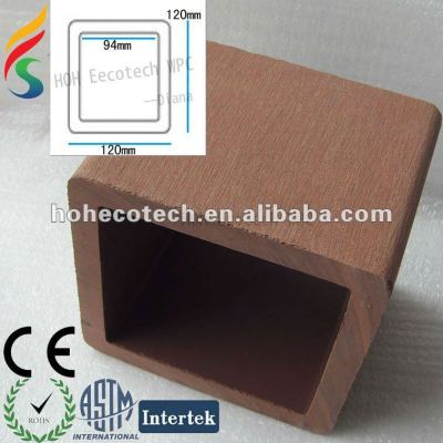 Recycled high quality outdoor decorative wood plastic composite wpc fencing/railing post