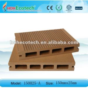High quality HDPE WPC decking timber flooring ( balcony/garden path/courtyard/swimming pool/plank road)150*25mm
