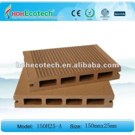 High quality HDPE WPC decking timber flooring ( balcony/garden path/courtyard/swimming pool/plank road)150*25mm