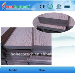 Gaufrage surface 140*20mm wpc platelage composite bois plastique/plancher wpc panneau de plancher decking de wpc étage