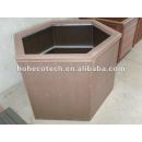 Caja compuesta plástica de madera de la flor del wpc