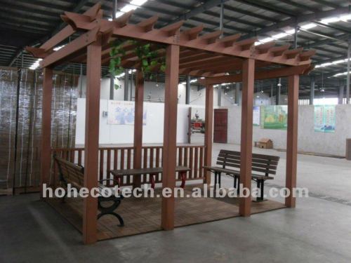 wood plastic composite pergola