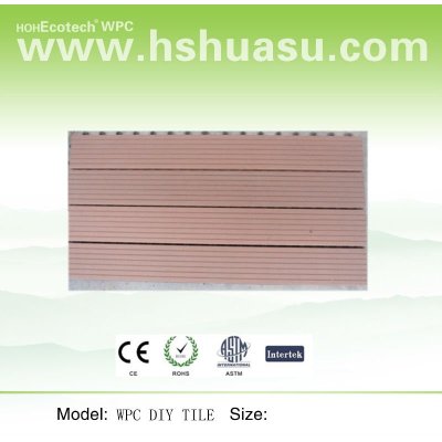 WPC outside flooring tile