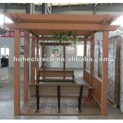 木製のプラスチック合成のwpcの木のpergola