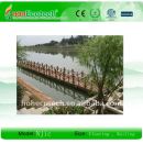Wpc decking ao ar livre, trilhos ( iso9001, iso14001, rohs, ce )