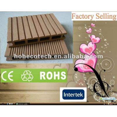 Promotion! Recycled anti-UV water-proof outdoor wpc decking (CE RoHS)