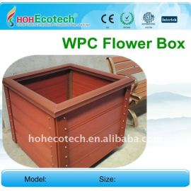 옥외 정원 담 WPC 꽃 상자 wpc 방책 또는 꽃 상자의 검술이 목제 플라스틱 합성물에 의하여 상자 꽃이 핀다