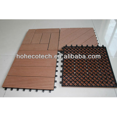 PE BASE anti slip bathroom tile Composite Diy Decking Tile wpc tile