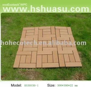 decking/carrelage composés en plastique en bois respectueux de l'environnement