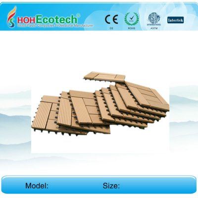 Wood looking indoor and outdoor diy tile decking