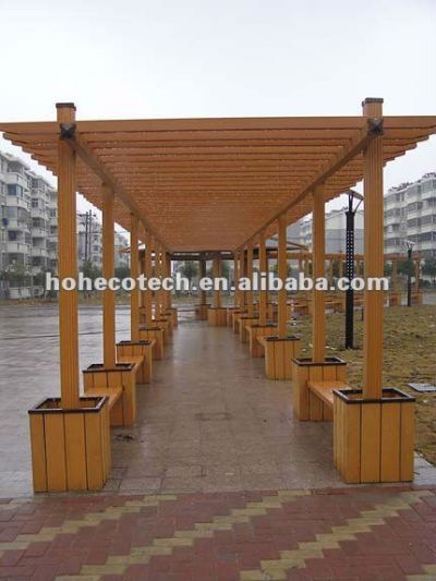 HUASU WPC outdoor decking,wpc decking project
