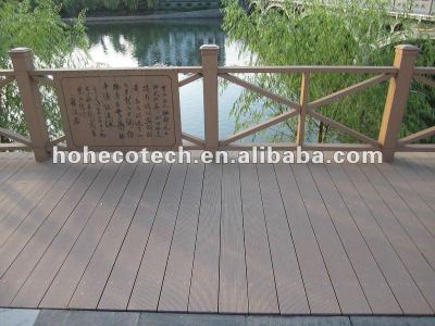 Engineered material wpc products in project,wpc outdoor lesuire decking