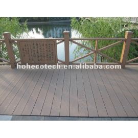 Engineered material wpc products in project,wpc outdoor lesuire decking