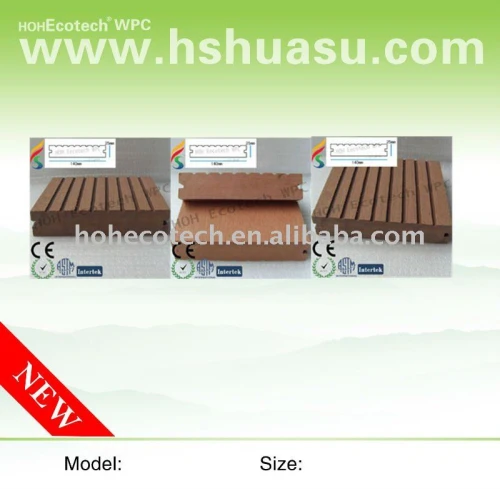 Decking de WPC, CE, ISO9001, ISO14001approved