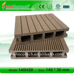 140H30 hollow wpc decking floor composite floor, outdoor decking