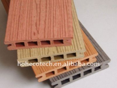 différentes couleurs pour choisir le bois plancher wpc platelage extérieur