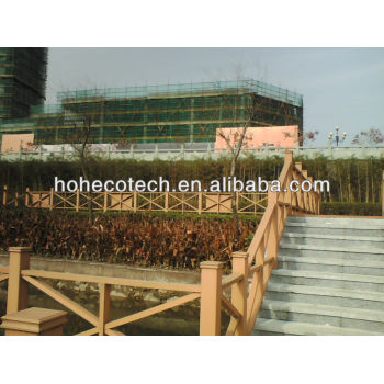 Waterproof wpc fence/railing project ecofriendly wood plastic composite decking /flooring
