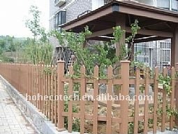 jardín poste de madera wpc barandilla wpc valla de madera decoración lugares públicos wpc esgrima