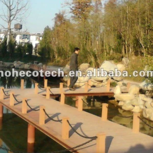 Ecofriendly popolare legno decking composito di plastica wpc decking/pavimentazione ( ce, rohs, astm, iso9001, iso14001, intertek )