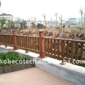 clôture de clôture imperméable à l'eau extérieure de wpc de balustrade de wpc de décoration de lieux publics