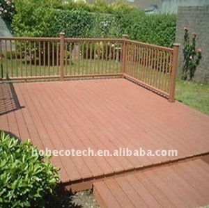 wood plastic composite wpc decking/flooring Good resistance to water,pest,moist