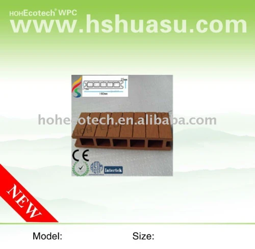 Decking de WPC, CE, ISO9001, ISO14001approved