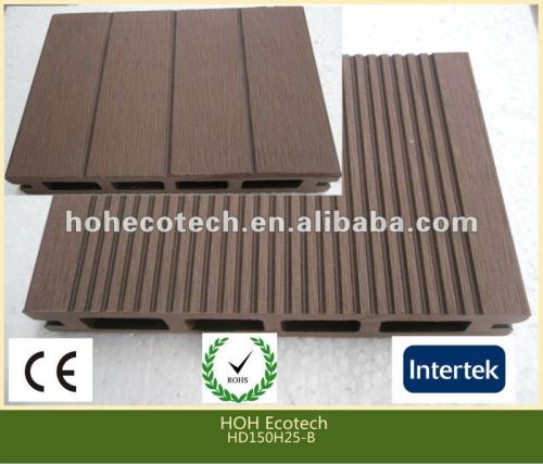 Durable hot sale eco-friendly wpc outdoor decking (water proof, UV resistance, resistance to rot and crack)